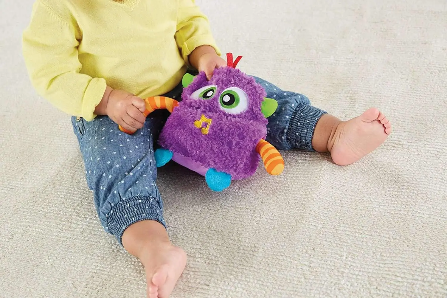 Jucarie de dezvoltare Fisher-Price Giggles'n Growls Monster (Purple)