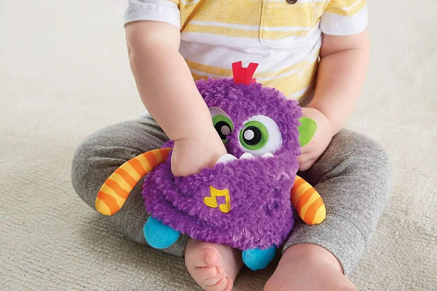 Jucarie de dezvoltare Fisher-Price Giggles'n Growls Monster (Purple)