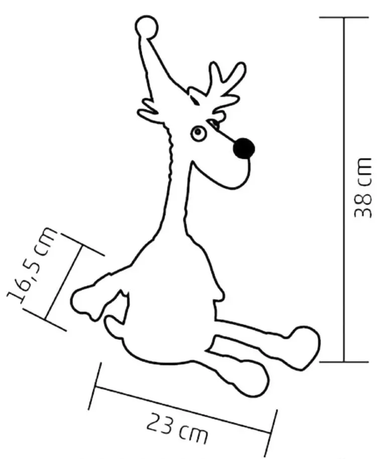 Jucarie moale Home KDD38 38cm (Brown/Red)