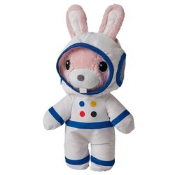 Jucarie moale Ikea Aftonsparv Iepure 28cm (Alb/Albastru/Roz)