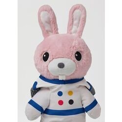 Jucarie moale Ikea Aftonsparv Iepure 28cm (Alb/Albastru/Roz) Thumb