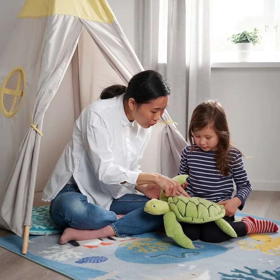 Jucarie de plus Ikea Blavingad Broasca Testoasa 44cm (Verde)