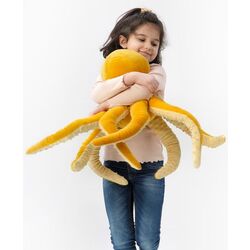 Jucarie de plus Ikea Blavingad Caracatita 50cm (Galben) Thumb