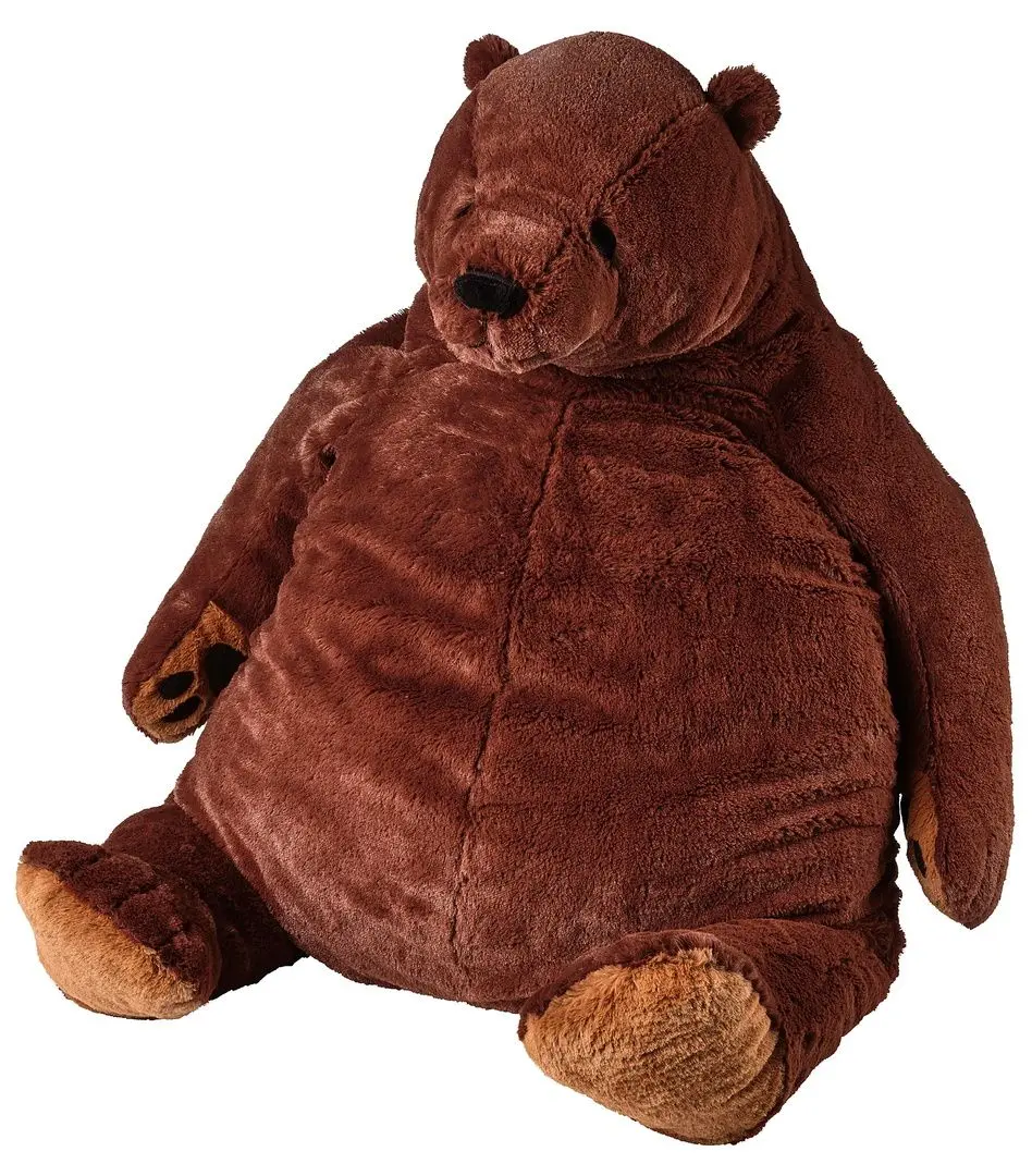 Jucarie de plus Ikea Djungelskog Urs Brun 100cm (Cafeniu)
