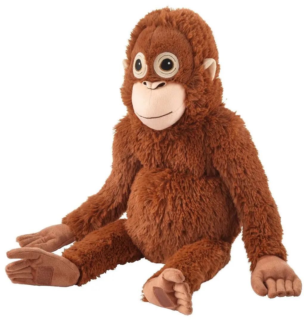 Jucarie de plus Ikea Djungelskog Urangutan 66cm (Cafeniu)