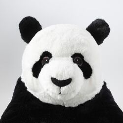 Jucarie de plus Ikea Djungelskog Panda (Negru) Thumb
