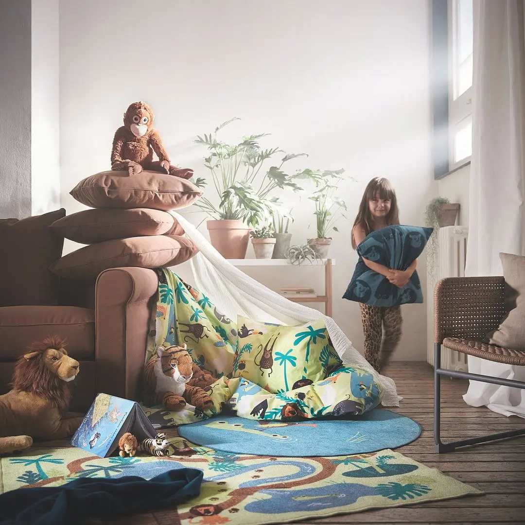 Jucarie de plus Ikea Djungelskog Tigru (Cafeniu/Белый) - 4