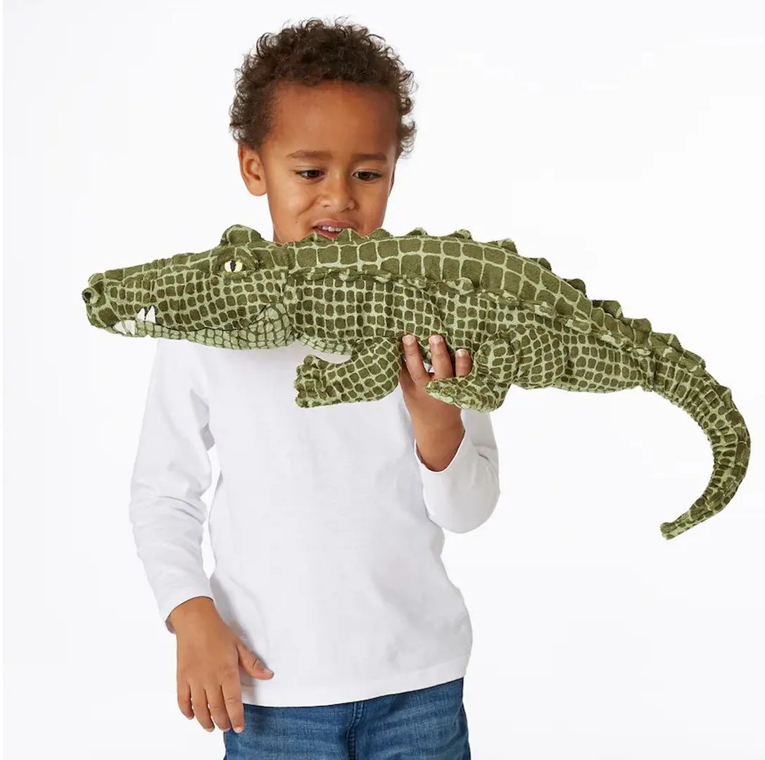 Мягкая игрушка Ikea Jattematt 80см Крокодил (Зеленый) - 3