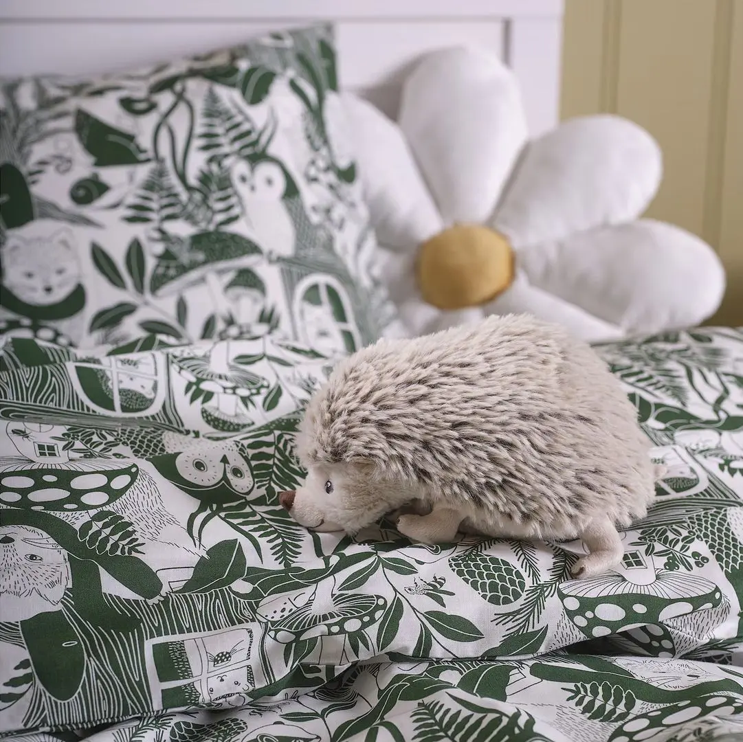 Jucarie de plus Ikea Skogsduva Arici 21cm (Bej)