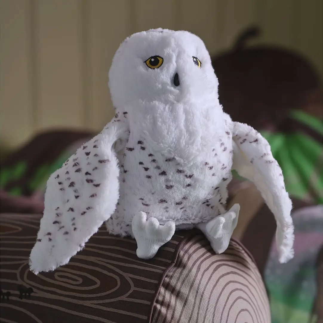 Jucarie de plus Ikea Skogsduva Bufnita de zapada 25cm (Alb)
