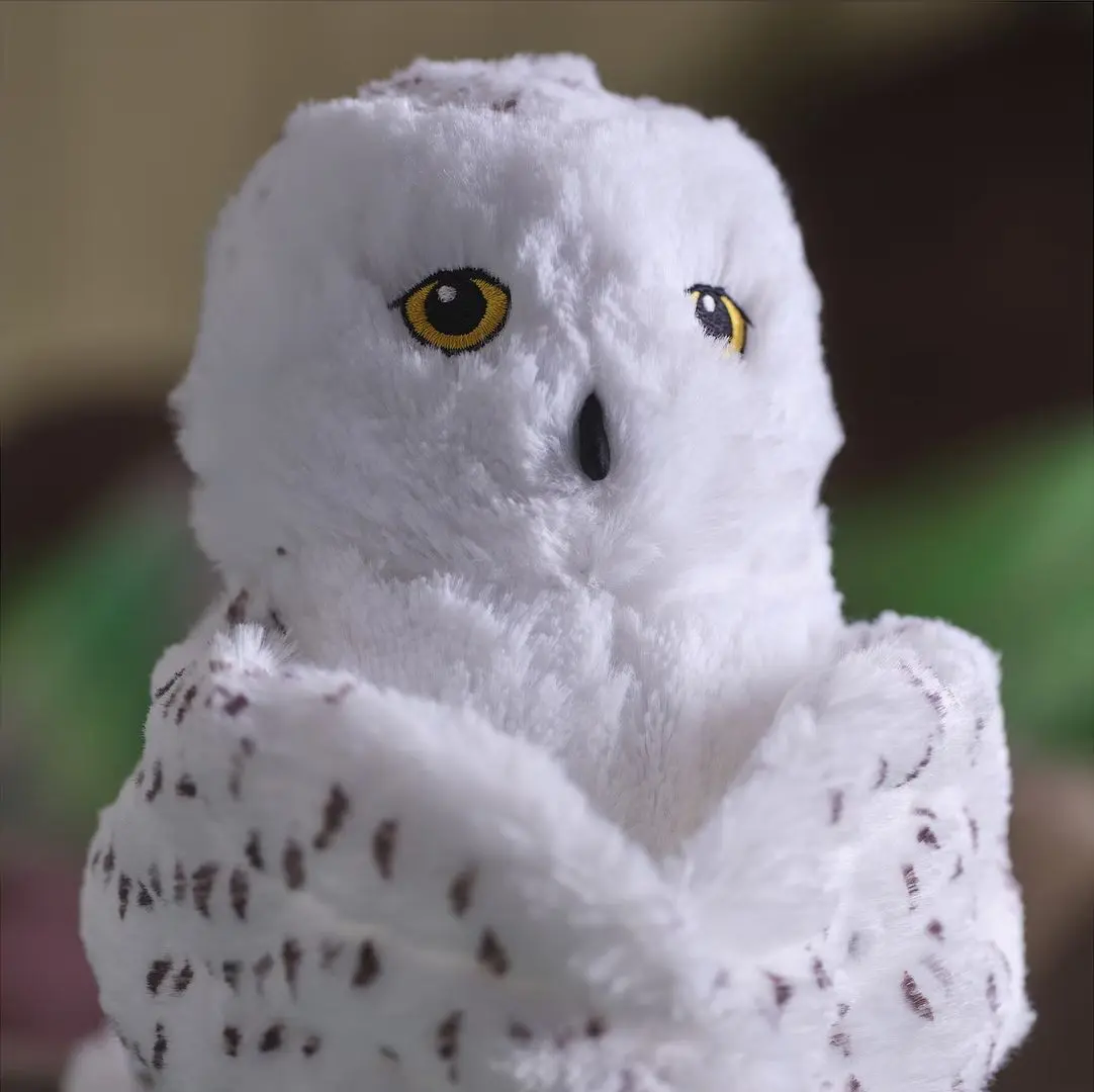 Jucarie de plus Ikea Skogsduva Bufnita de zapada 25cm (Alb)
