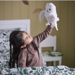 Jucarie de plus Ikea Skogsduva Bufnita de zapada 25cm (Alb) Thumb