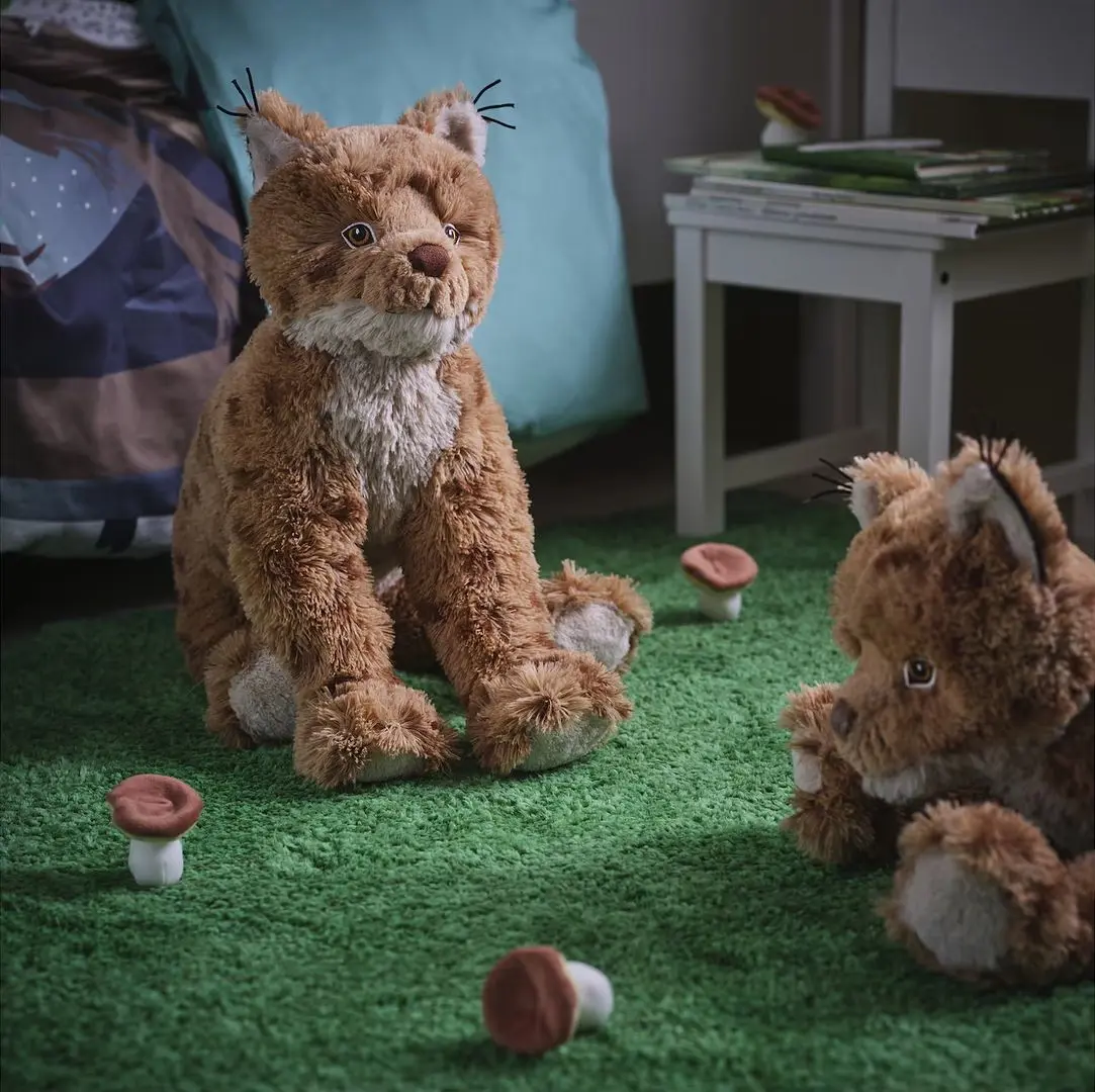 Jucarie de plus Ikea Skogsduva Ras 63cm (Portocaliu-maro)