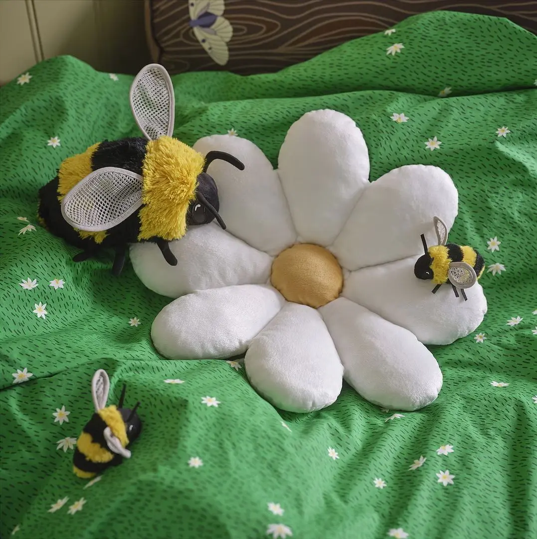 Мягкая игрушка Ikea Skogsduva Шмель 21см (Черный/Желтый)