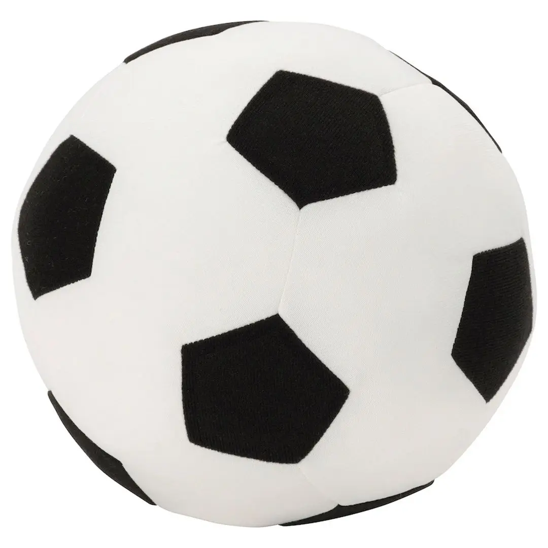 Jucarie de plus Ikea Sparka Minge de fotbal (Negru/Alb)