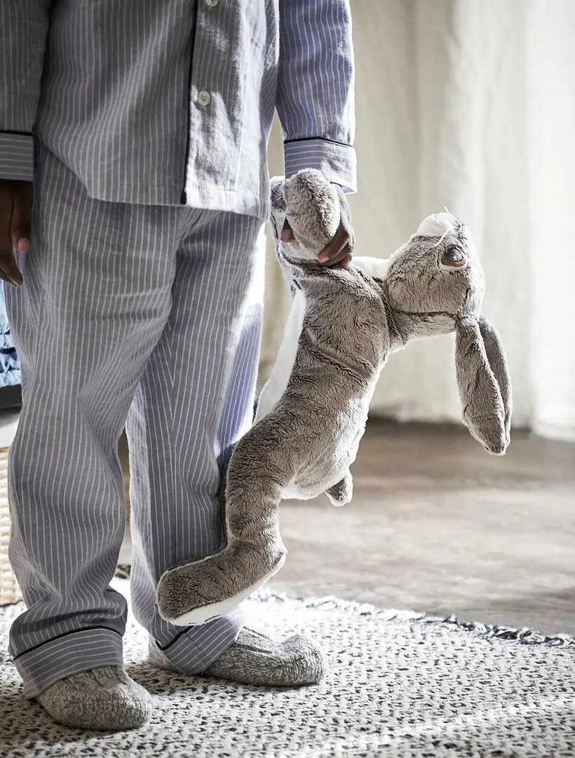 Мягкая игрушка Ikea Vandring Hare Кролик (Серый/Белый) - 3