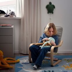 Мягкая игрушка с ночником Ikea Blavingad (Бирюзовый Осьминог) Thumb