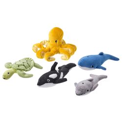 Set jucării moi Ikea Blavingad Animale marine (Multicolor)