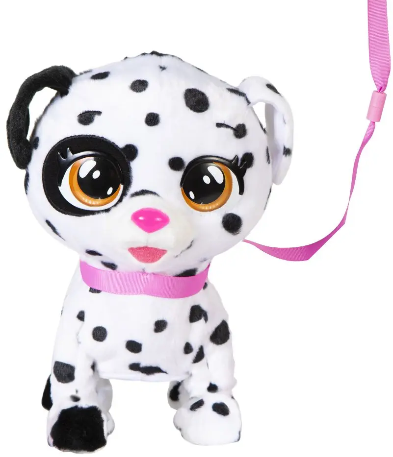 Jucarie moale interactiva IMC Toys Cry Babies Spot (White/Black)