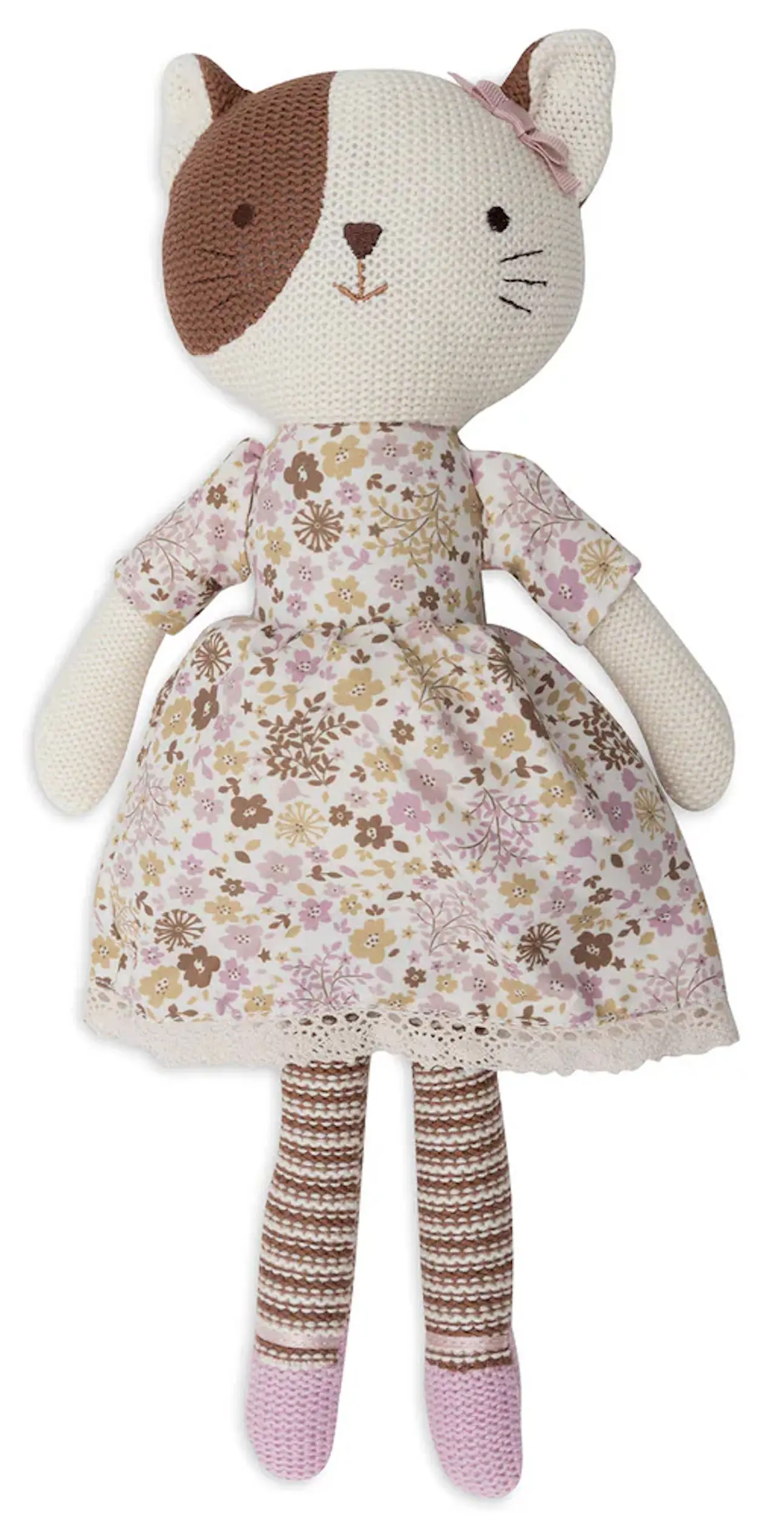 Jucarie de plus Jollein Cat Jill (Brown/White) - 2