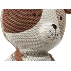 Jucarie de plus Jollein Dog Mick 40cm (Brown/Green) Thumb