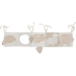 Jucarie moale educativa Jollein Animal Friends Elephant Tales (Grey)