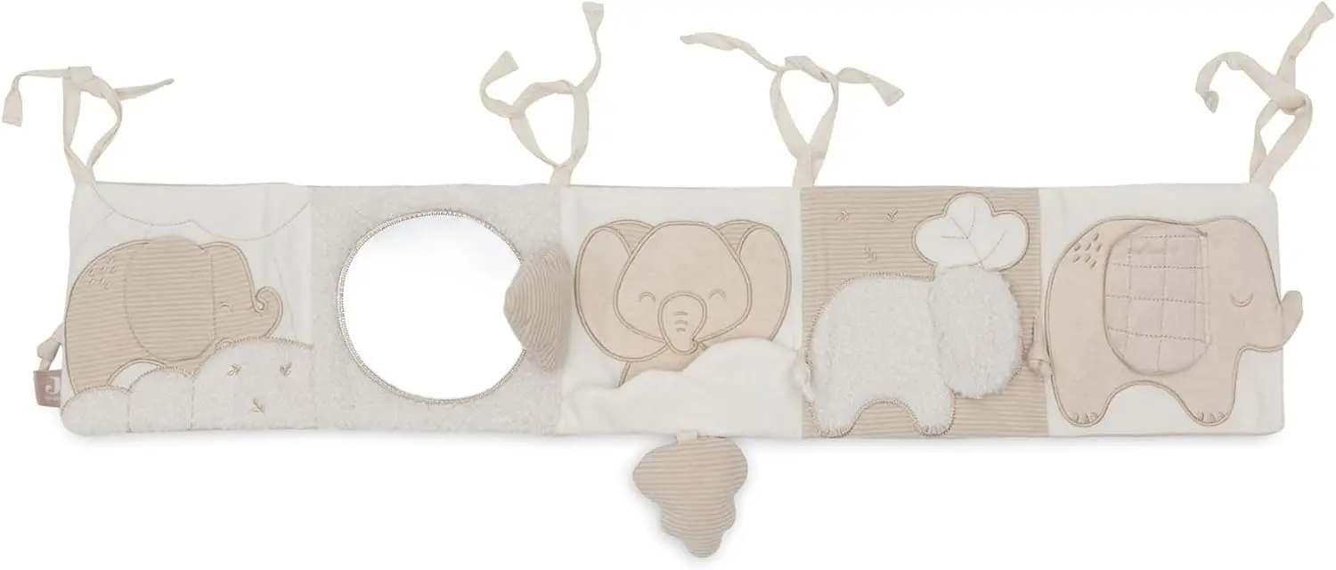 Jucarie moale educativa Jollein Animal Friends Elephant Tales (Grey)