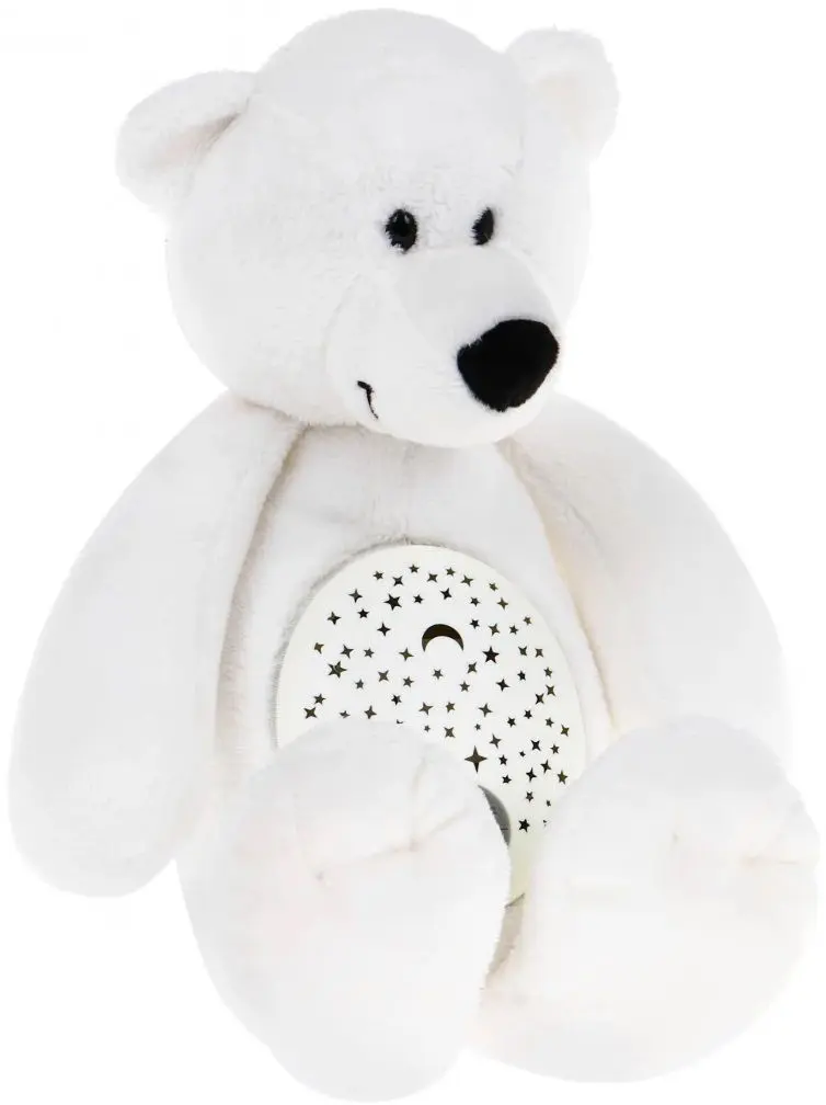 Мягкая игрушка с проектором и музыкой Kaichi Teddy Bear (White)