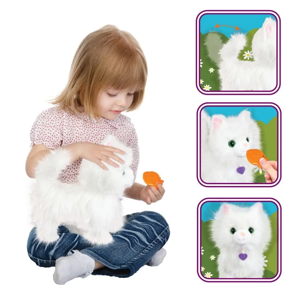 Jucărie de pluș interactivă Noriel Cat Cleo K-INT7037 (White)
