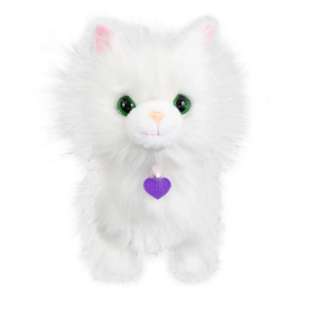 Jucărie de pluș interactivă Noriel Cat Cleo K-INT7037 (White)