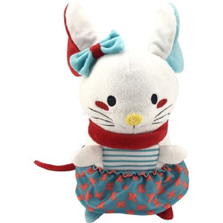 Jucarie de plus Noriel Mouse with a skirt 13см (White)