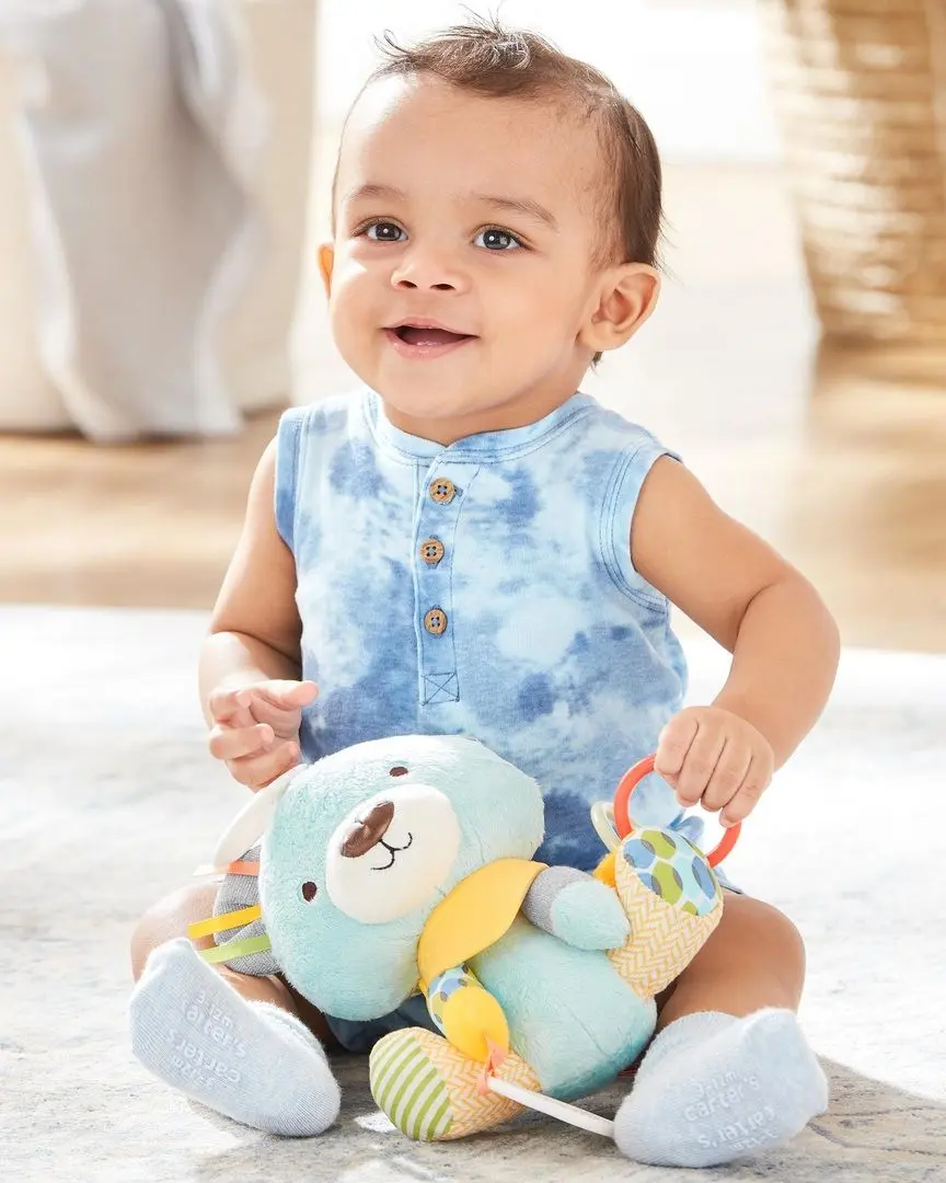 Jucarie de plus Skip Hop Bandana Buddies Bear (Blue)