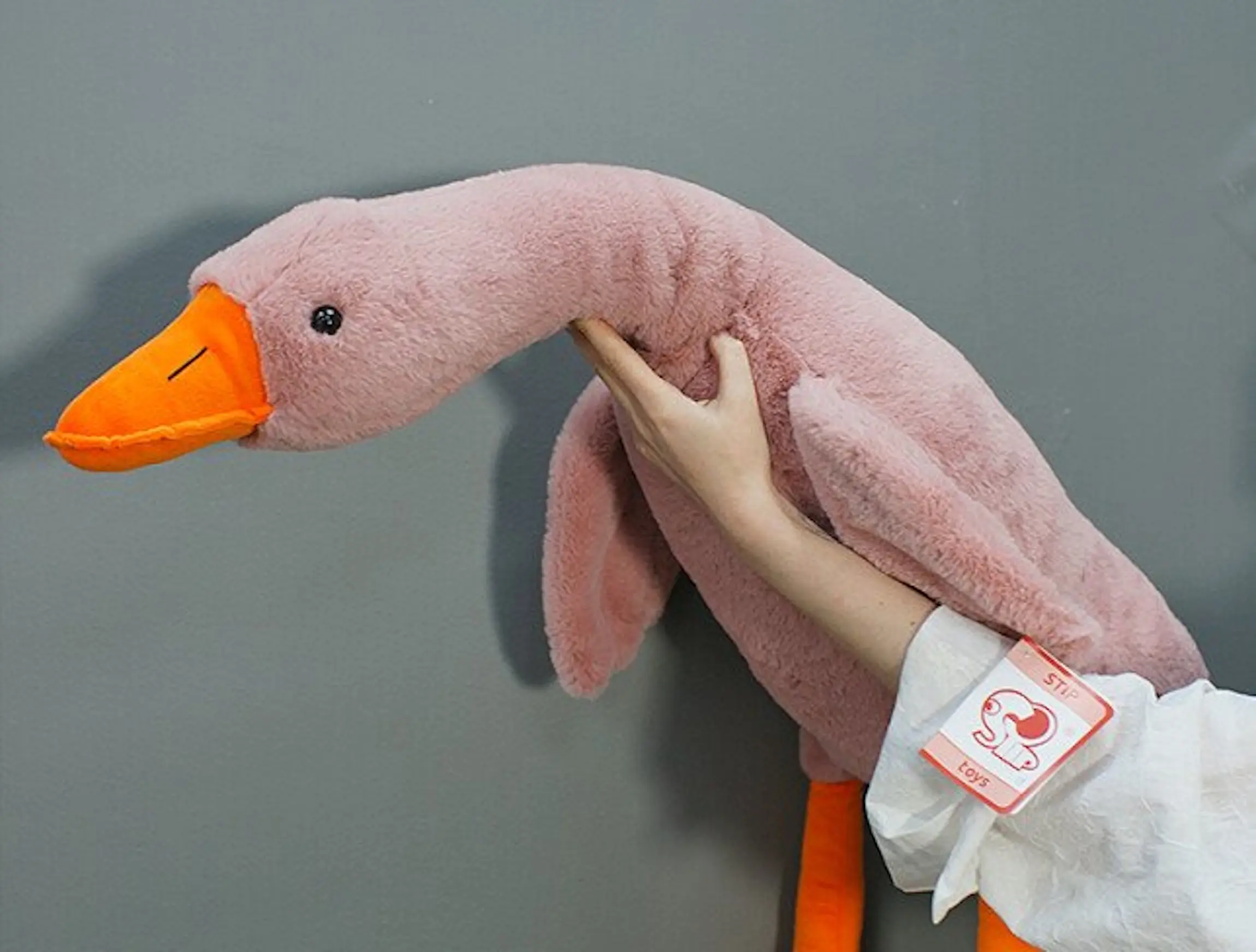 Jucarie de plus Stip Goose 120cm (Pink/Orange) - 2