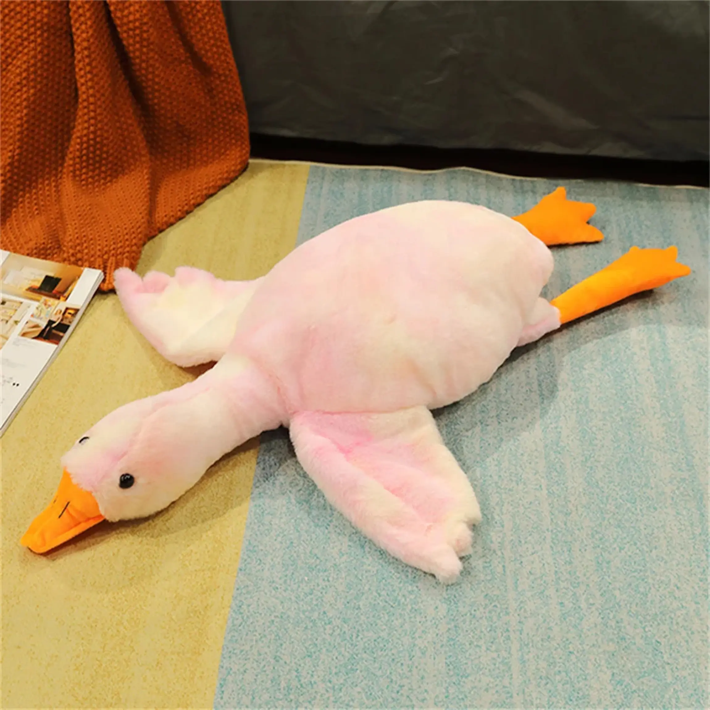 Jucarie de plus Stip Goose 120cm (Pink/Orange) - 3