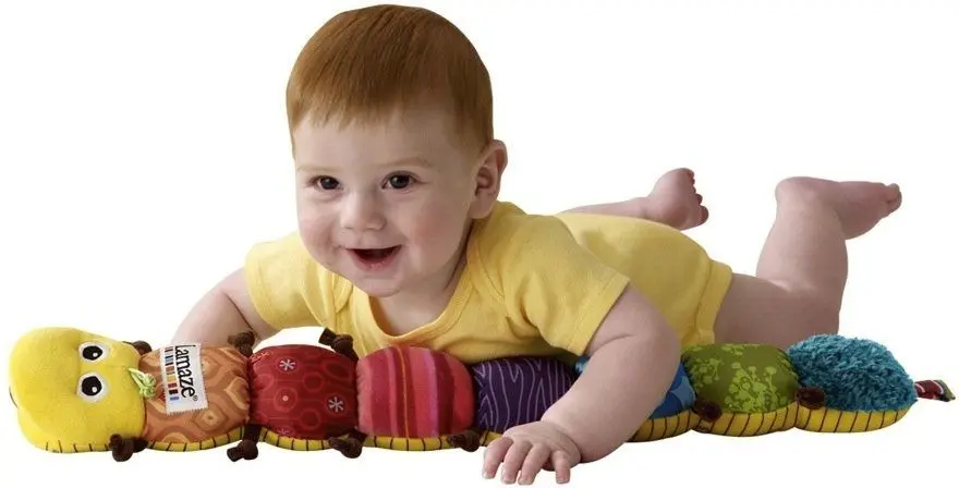 Jucarie moale educativa Lamaze Caterpillar LC27107 (Multicolor)