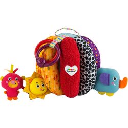 Jucarie moale educativa Lamaze Grab And Hide Ball (Multicolor)
