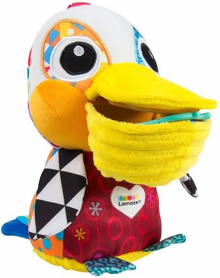 Jucarie moale educativa Lamaze Philip the Pelican (Multicolor)