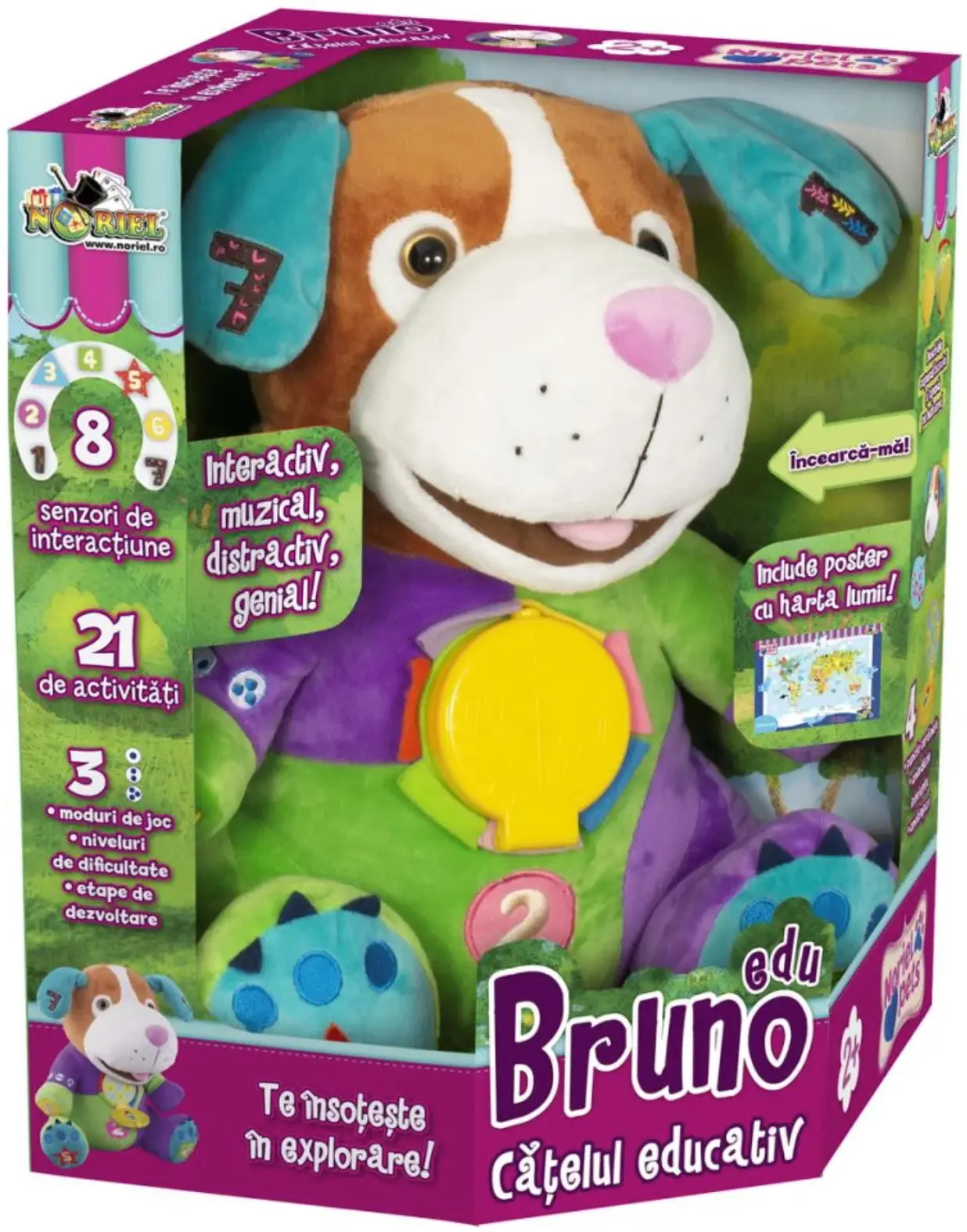 Интерактивная мягкая игрушка Toys Outlet Noriel Pets Bruno Edu INT7731 (Multicolour) - 4