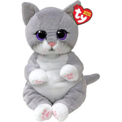 Мягкая игрушка Ty Beanie Bellies Morgan The Cat TY43203 (White/Grey/Pink)