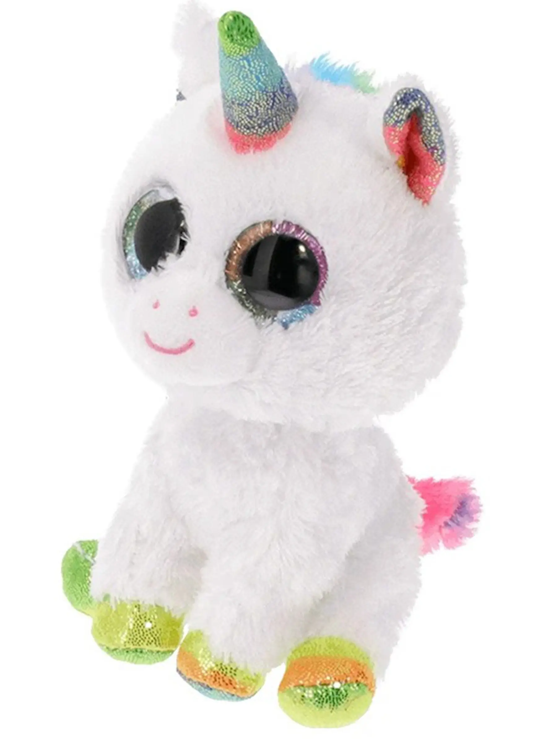 Мягкая игрушка TY Beanie Boos Pixy White Unicorn 42cm (White/Multicolor) - 2