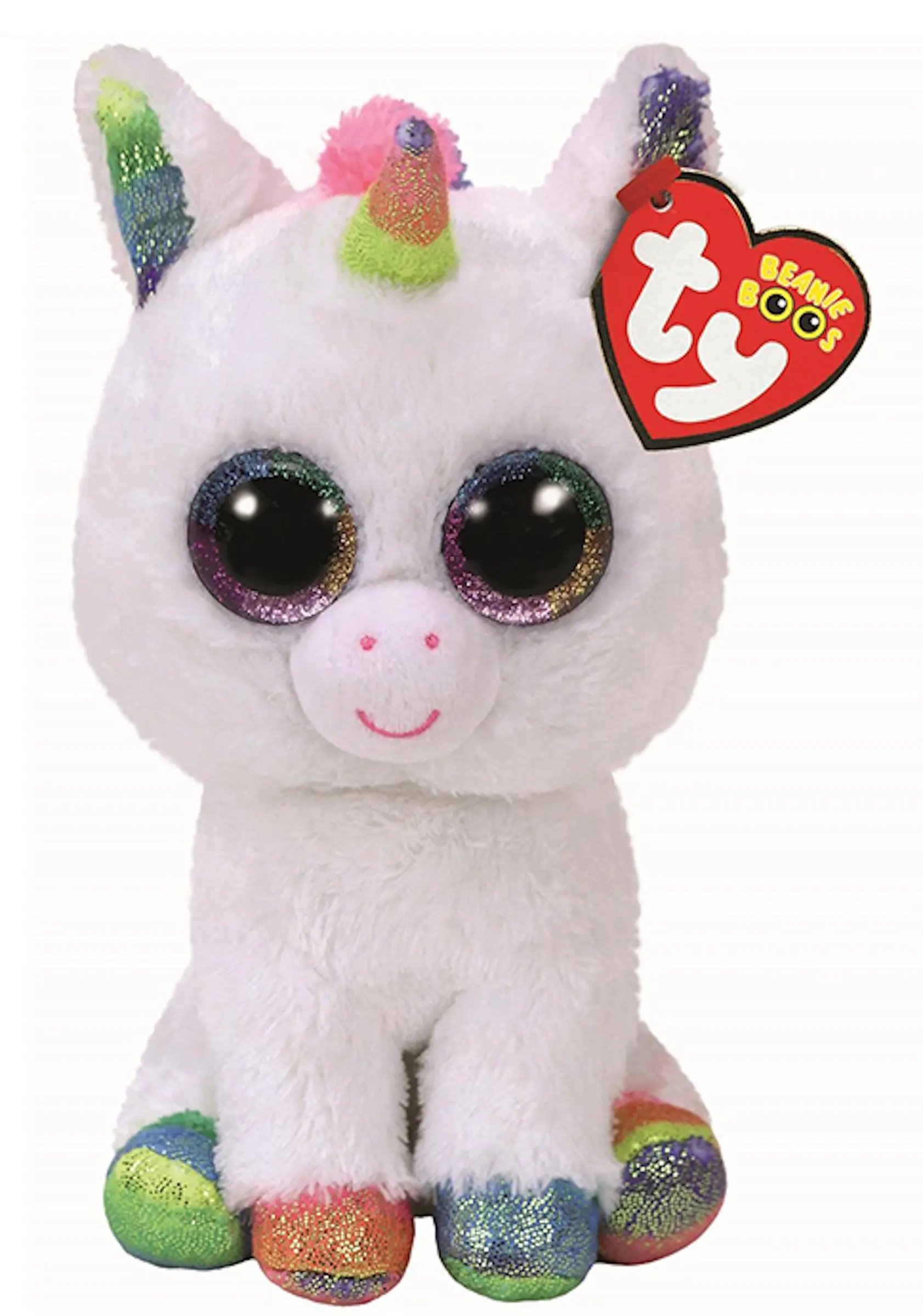 Мягкая игрушка TY Beanie Boos Pixy White Unicorn 42cm (White/Multicolor) - 3