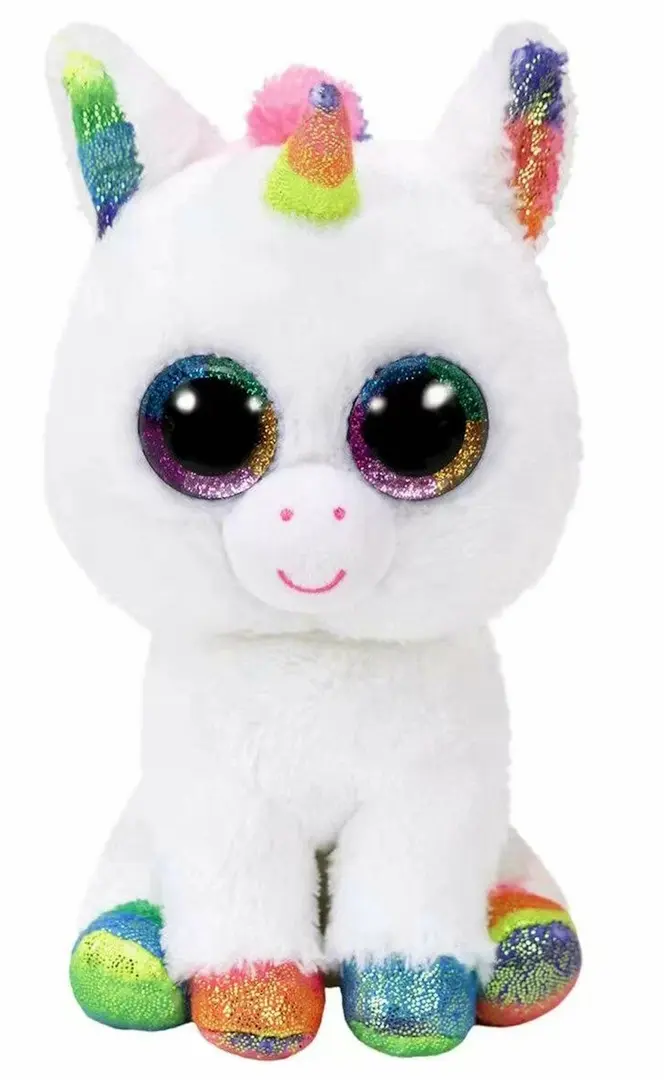 Мягкая игрушка TY Beanie Boos Pixy White Unicorn 42cm (White/Multicolor)