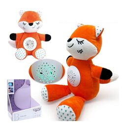 Jucarie moale cu proiector Woopie Fox 42585 (Orange/White) Thumb