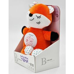 Jucarie moale cu proiector Woopie Fox 42585 (Orange/White) Thumb