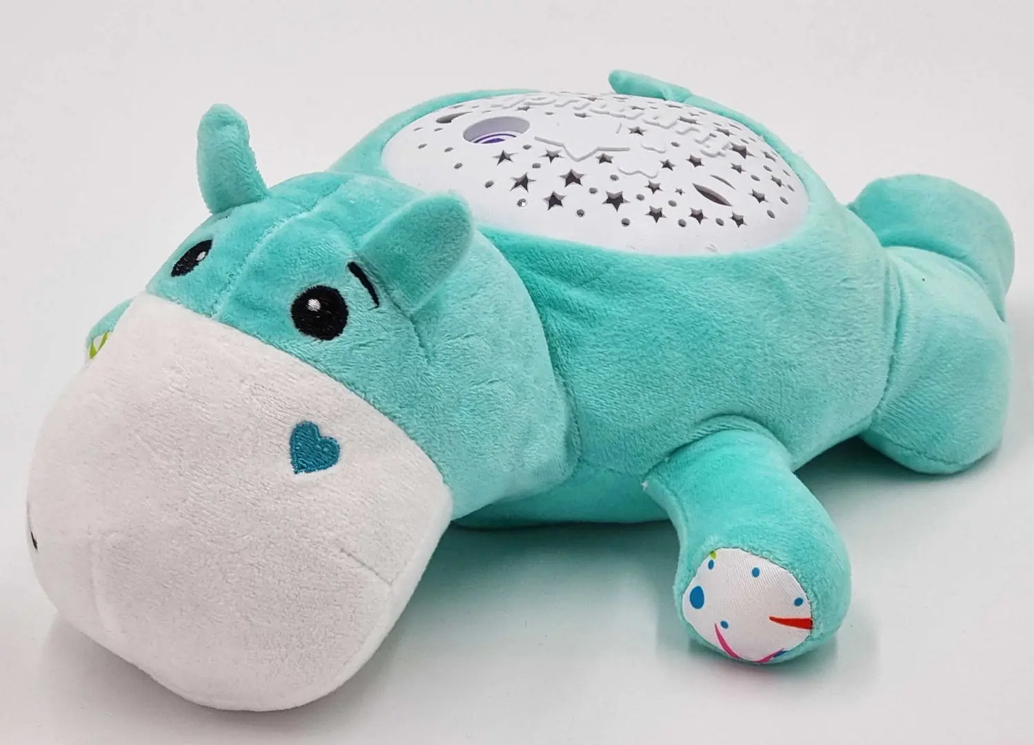 Jucarie moale cu proiector Woopie Hippo Sleeper 42608 (Blue) - 2