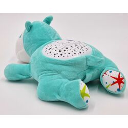 Jucarie moale cu proiector Woopie Hippo Sleeper 42608 (Blue) Thumb