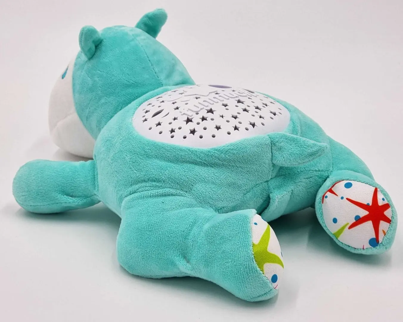 Jucarie moale cu proiector Woopie Hippo Sleeper 42608 (Blue) - 4