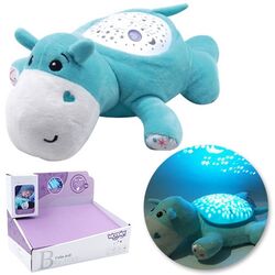Jucarie moale cu proiector Woopie Hippo Sleeper 42608 (Blue) Thumb
