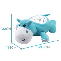 Jucarie moale cu proiector Woopie Hippo Sleeper 42608 (Blue) Thumb
