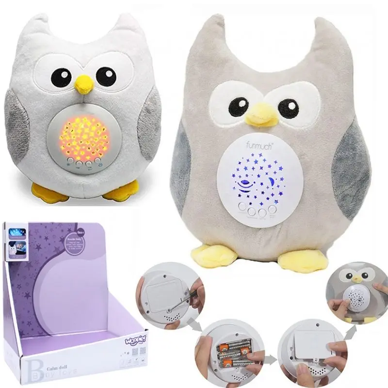 Мягкая игрушка с проектором Woopie Owl 42592 (Beige/Gray) - 5